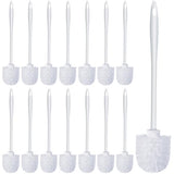 Gabotrie 15 Pcs Toilet Brushes, 14.2 Inch Toilet Bowl Brush, Long Plastic Handled Cleaning Scrubber, Heavy Duty Toilets Scrubber Brush for Home