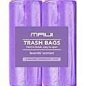 Maui Small Trash Bags (120 count), 4 Gallons Lavender Scented Strong Trash Bags. for Office, Bathrooms, Bedroom, Home and Kitchen. Easily fit 4 Gallon