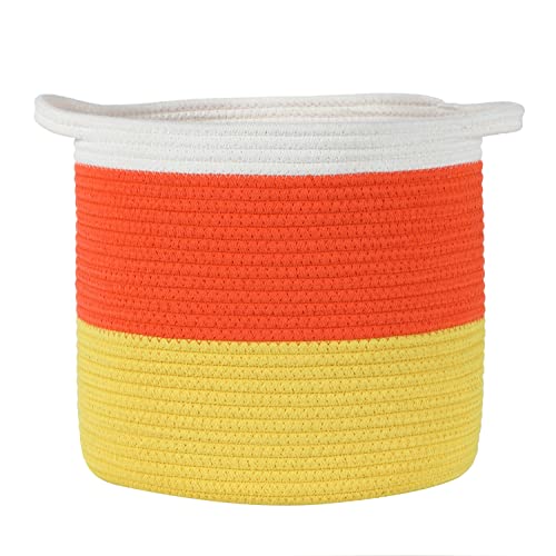 Midlee Candy Corn Rope Basket (Large)