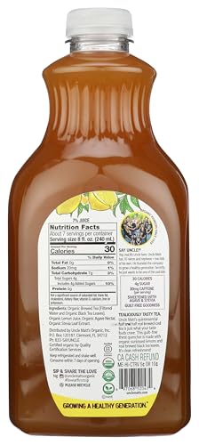 Uncle Matts Organic Half & Half Black Tea Lemonade, 52 FZ