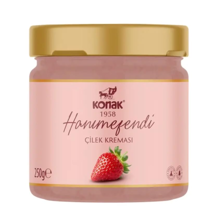 Dubai Chocolate Strawberry Cream Spread | Sweet & Fruity Premium Chocolate Filling | Authentic Luxury Dessert Spread | Smooth & Creamy - Pack of 1