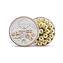 Zaitoune Ghraybeh Cookies - 9 oz | Traditional Middle Eastern Pistachio Shortbreads Handcrafted in Turkey | Beautiful Reusable Gift Tin | Perfect
