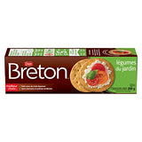Breton Garden Vegetable, Plant Based - Light, Crispy, and Wholesome Crackers Made with Real Vegetables 200g