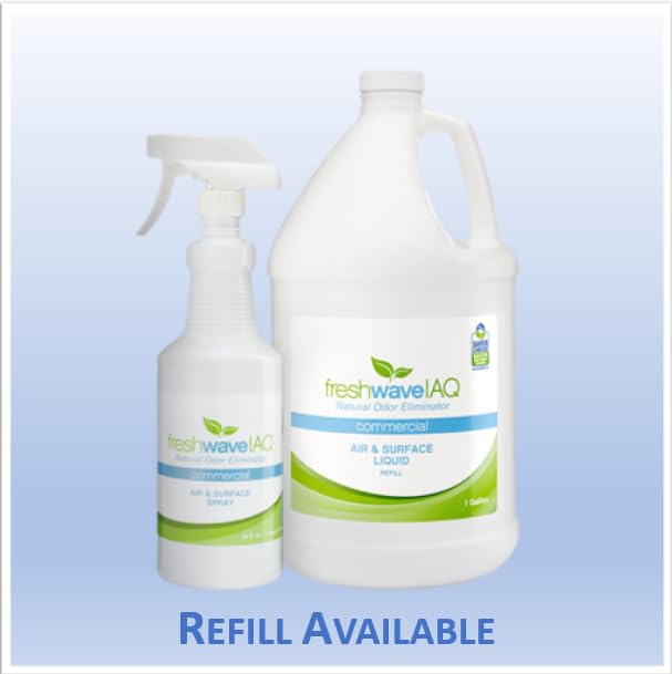 Fresh Wave IAQ Commercial Odor Eliminating Air & Surface Liquid, 1 Gallon | Safer Odor Relief | Natural Plant-Based Odor Eliminator | Odor Absorber