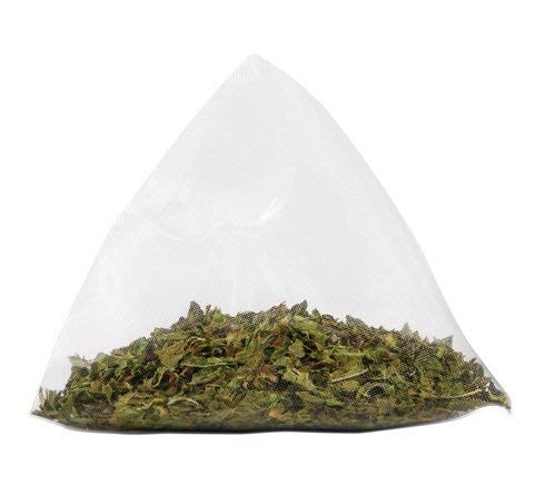 Two Leaves and a Bud Organic Peppermint Tea Bags, Naturally Caffeine Free, Herbal Whole Leaf Peppermint Tea in Pyrami Sachets, 15 Count (Pack of 1)