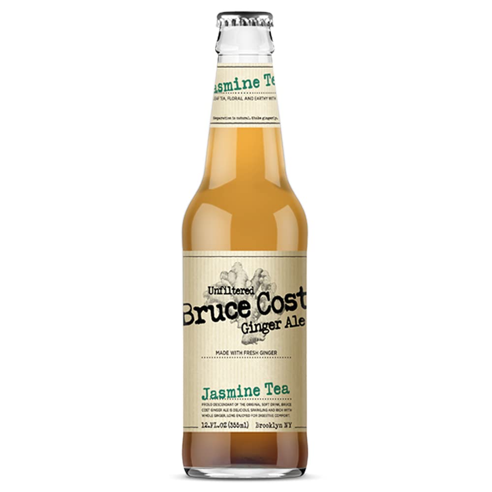 Bruce Cost Ginger Ale - Jasmine Tea - 12 oz (6 Glass Bottles)
