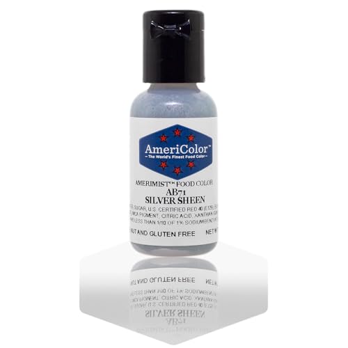 AmeriColor Amerimist Airbrush Color .65 Ounce, Silver Metallic Sheen