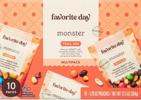Favorite Day Monter Trail Mix (Pack 3 of 10 count each) - Kosher