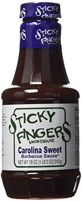 Sticky Fingers Smokehouse Carolina Sweet Barbecue Sauce, 18 Ounce (Pack of 2)