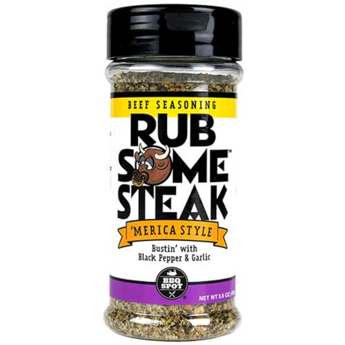 BBQ Spot Rub Some Steak Black Pepper and Garlic Seasoning Rub 5.3 Ounce