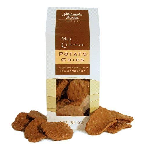 Philadelphia Candies Original Potato Chips, Milk Chocolate Covered 9 Ounce Gift Bag