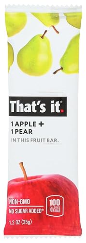 That's it ,Apple + Pear , Fruit bar, pack of 20