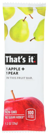 That's it ,Apple + Pear , Fruit bar, pack of 20