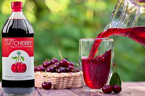 TAHITI TRADER Tart Cherry Juice Concentrate - Ready to Drink Organic Superfood Promoting Immune Support & Overall Health - Pure, Unsweetened Fruit