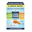 LOVE CORN Variety Pack - Sea Salt, Sour Cream & Onion, Cheddar - Crunchy Roasted Corn Snack, Gluten Free, Vegan - Alternative to Chips, Nuts