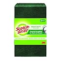 Scotch-Brite Heavy Duty Scouring Pad, Dish Scrubber for Kitchen + Outdoor, 8 Scrub Pads for Uncoated Pots and Pans, Cast Iron Cooktops, Grill Grates