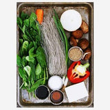 SUNGIVEN Sweet Potato Glass Noodles, Japchae, Korean Vermicelli Pasta, Fat-free and Gluten-free, 100% Sweet Potato Starch, No Additive, No Alum