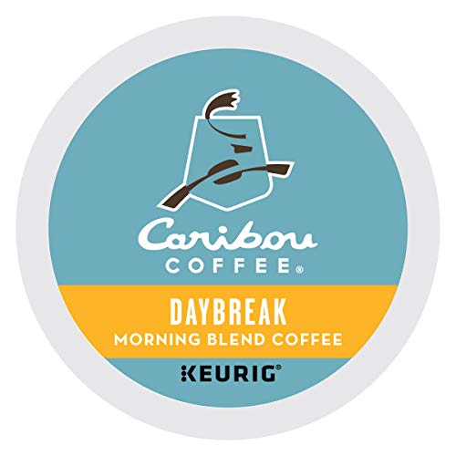 Caribou, Daybreak Morning Blend, Single-Serve Keurig K-Cup Pods, Light Roast Coffee, 96 Count (4 Boxes of 24 Pods)