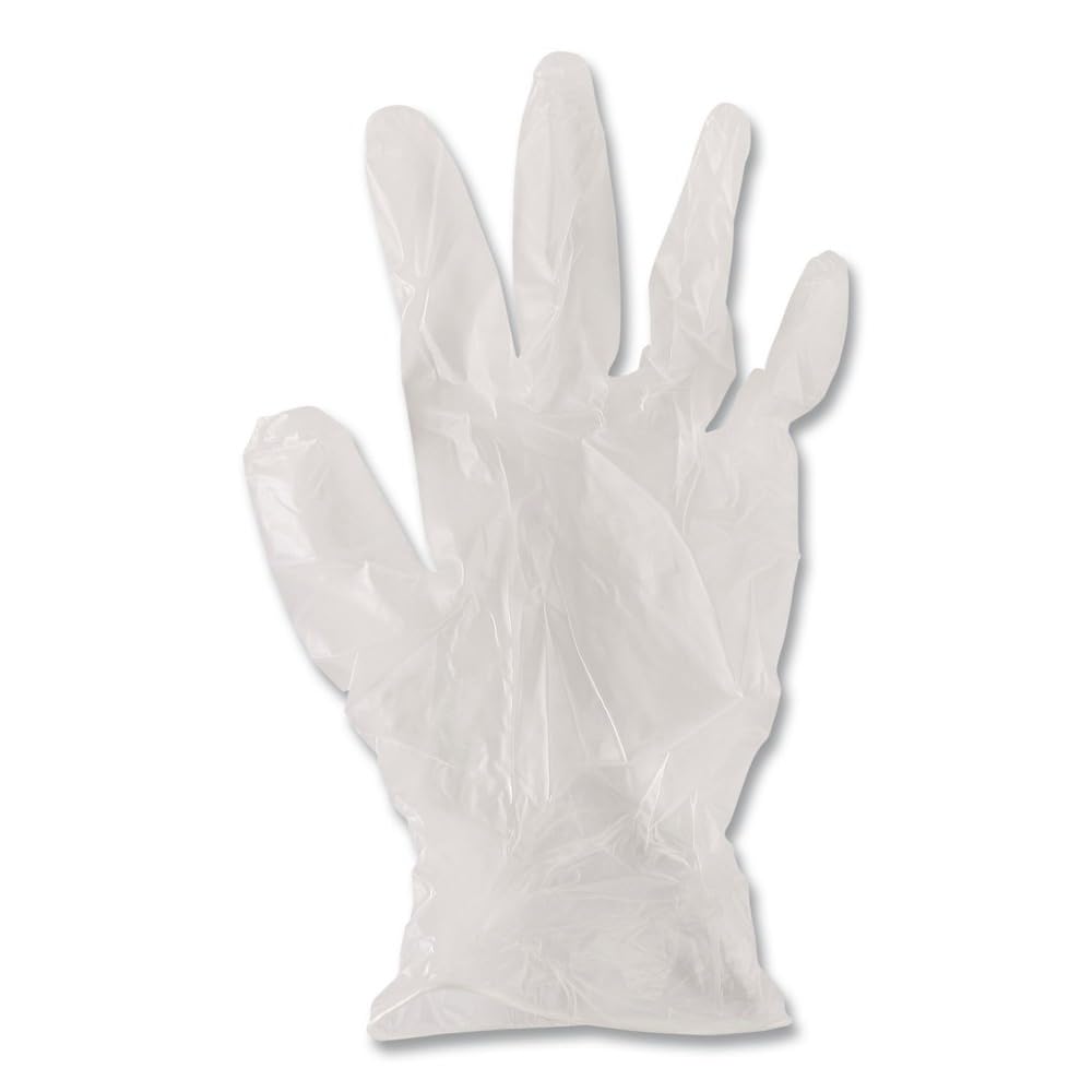 Boardwalk BWK365XLBX General Purpose Latex-Free Vinyl Gloves - Extra Large, Clear (100-Piece/Box)