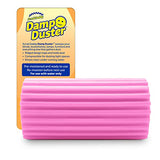 Scrub Daddy Damp Duster, Multipurpose Dusters for Cleaning - Wooden & Venetian Blind Cleaner Tool, Ridged Wet Dust Sponge for Skirting Board