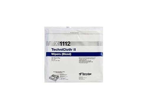 Texwipe TX1112 - TechniCloth II dry wipers, 12 inch x 12 inch, 150/bag