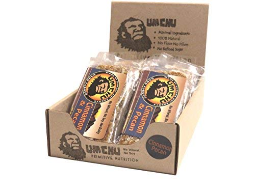 Cinnamon Pecan Umchu Bar (Box of 12) Gluten Free, Vegan, Hand Made