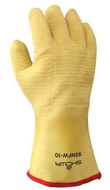 Showa 95NFW-10 Size 10 General Purpose Cold Weather Gloves, Rubber Fully Coated, Foam Insulation And Wrinkle Finish, Pair