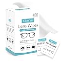 ClearVis Pre-Moistened Lens Wipes - ClearVis 400 Individually Wrapped Wipes, Streak-Free Cleaning for Eyeglasses, Phones, Cameras, Binoculars