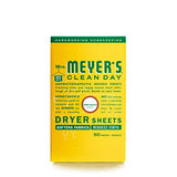 MRS. MEYER'S CLEAN DAY Dryer Sheets, Fabric Softener, Reduces Static, Infused with Essential Oils, Honeysuckle, 80 Count