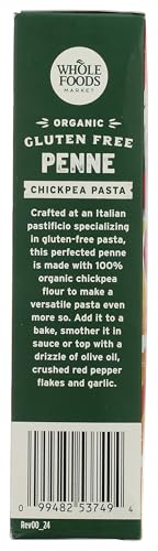 Whole Foods Market Organic Penne Chickpea Pasta, 8 Ounce
