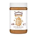 Justin's Crunchy Classic Peanut Butter 16oz. Jar, Gluten Free, Non-GMO, Responsibly Sourced