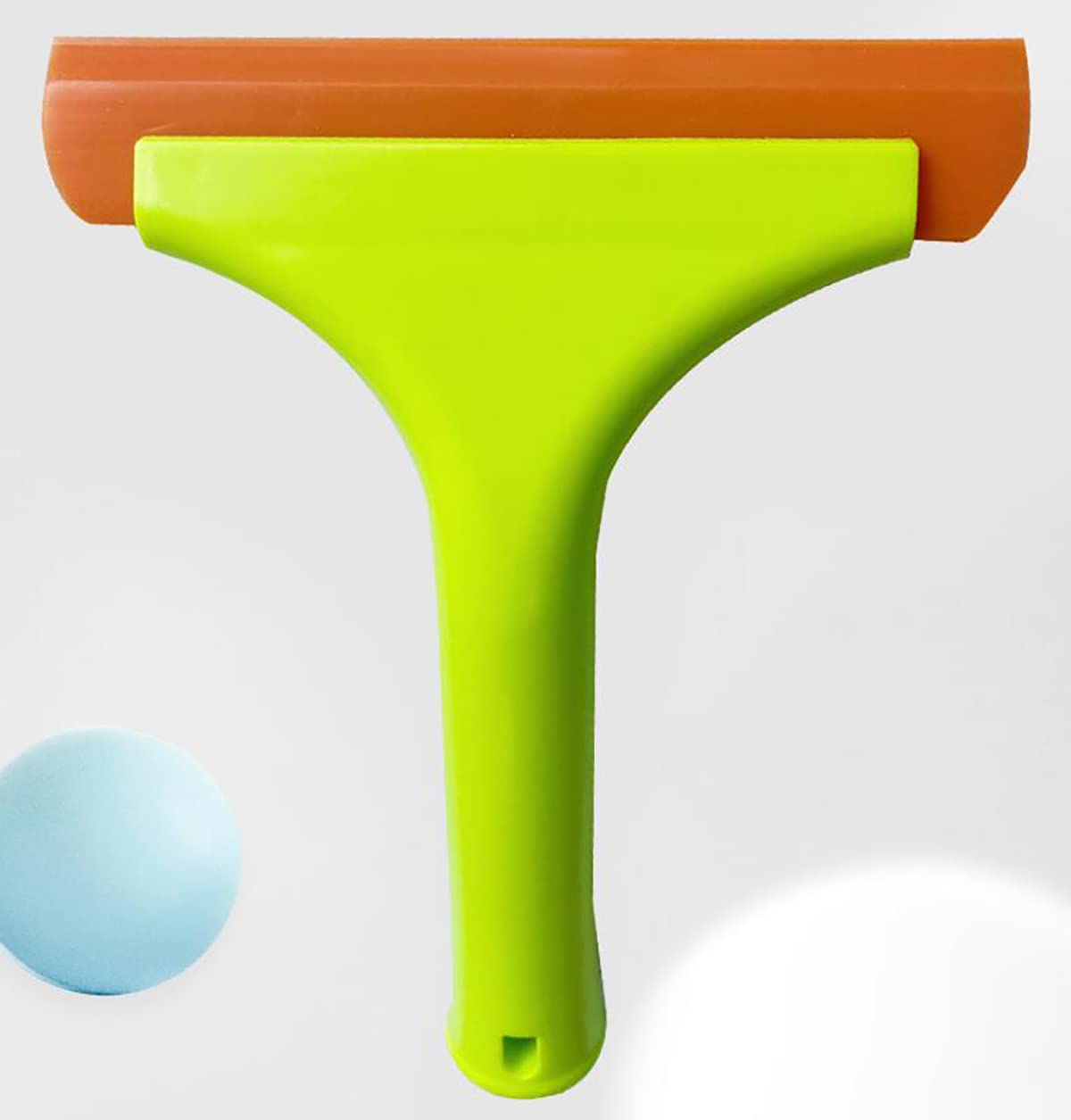 Long Handle Soft Flexible Silicone Squeegee Auto Water Wiper Blade for Shower Glass Door,Window,Windshield,Mirror,Bathroom(7.5'')
