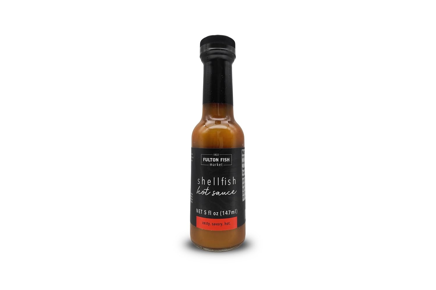 Fulton Fish Market Shellfish Hot Sauce, Louisiana Pepper Sauce, 5 oz