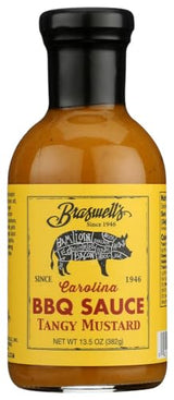 Braswells Tangy Mustard BBQ Sauce, 355 ML