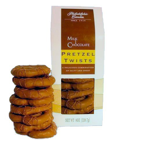 Philadelphia Candies Milk Chocolate Covered Pretzels, 8 Ounce Gift Bag