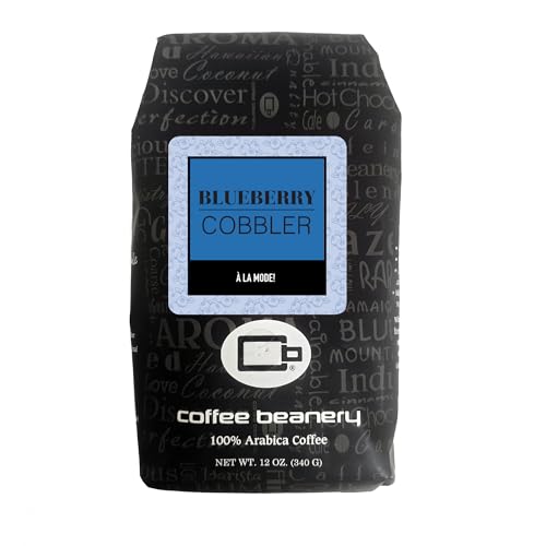 Blueberry Cobbler Flavored Coffee, Specialty Arabica Coffee, Medium Roast, 12 ounce, Whole Bean