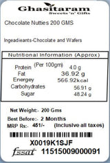 Ghasitaram Gifts Chocolate Nutties 200 GMS