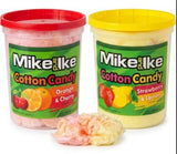Mike and Ike Cotton Candy Tubs - 2 oz Fruity Spun Sugar Fluffy Candy - Individually Wrapped Novelty Treats for Birthdays, Carnivals, Summer Parties