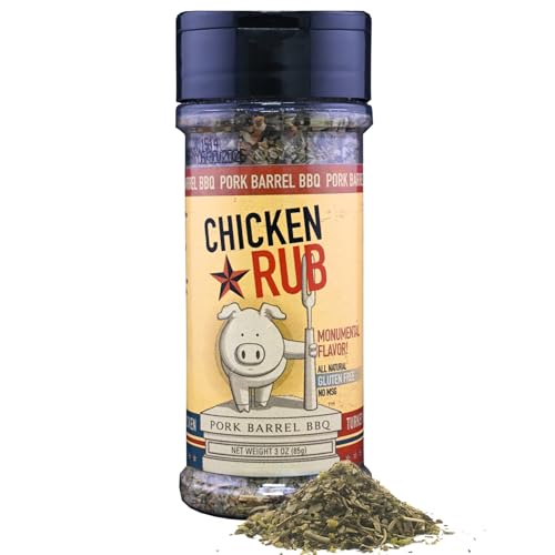 Pork Barrel BBQ Chicken Spice Rub | All-Purpose Seasoning and Spice Rub |Grilling Essentials, Perfect for Grilling, Smoking, or Cooking Wings