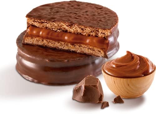 Havanna Alfajores Argentinos - Traditional Argentine Alfajores with Dulce de Leche (Milk caramel), Coated in Semi-Sweet Havanna Chocolate -