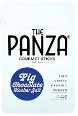 The Panza Fig Chocolate Kosher Salt Gourmet Cookie Snack Thin & Crispy | Organic, Non-GMO, 100% Natural Ingredients | Mini Pouch 0.7 oz