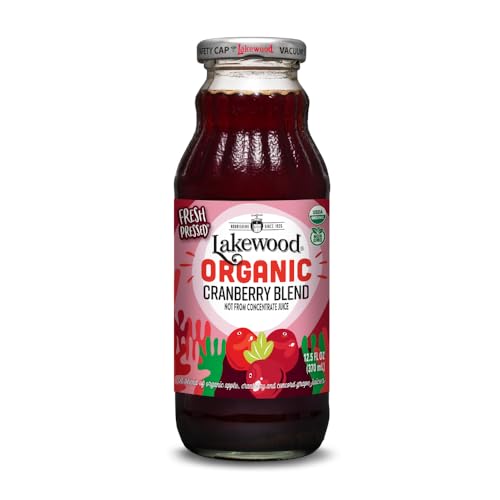 LAKEWOOD Organic Juice Cranberry Blend, 12.5 FZ