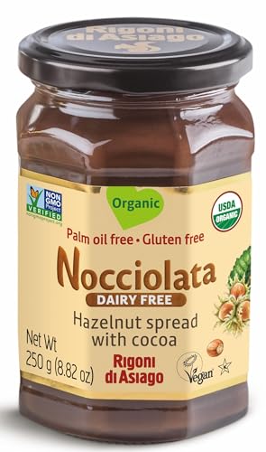 Rigoni di Asiago Spread Hazelnut and Cocoa Dairy free Organic, 9.52 oz