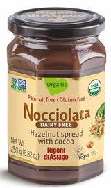 Rigoni di Asiago Spread Hazelnut and Cocoa Dairy free Organic, 9.52 oz