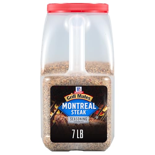 McCormick Grill Mates Montreal Steak Seasoning, 7 lb - One 7 Pound Container Montreal Steak Rub Seasoning, Ideal for Steaks, Ribs, Burgers