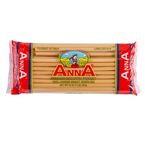 Anna - Italian Long Ziti N. 19, (4)- 16 oz. Pkgs.