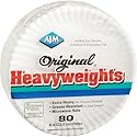 A J M Packaging Corp Heavyweights Paper Plates, White