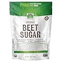 NOW Foods, Certified Organic Beet Sugar, Extracted from Organic Sugar Beets, Excellent Substitute for Cane Sugar, No Additivies or Fillers, Certified