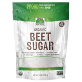 NOW Foods, Certified Organic Beet Sugar, Extracted from Organic Sugar Beets, Excellent Substitute for Cane Sugar, No Additivies or Fillers, Certified