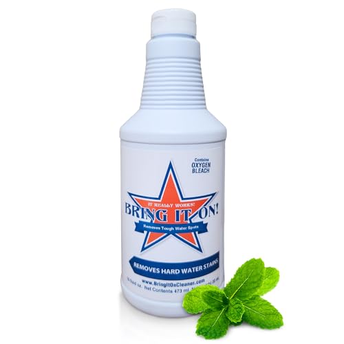 Bring It On Grout Cleaner, Hard Water Stain Remover, Remove Spots on Shower Door, Clean Tile, Fiberglass, Windows, Grout Lines Cleaner 16 Ounce